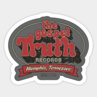 Gospel Truth Records Sticker
